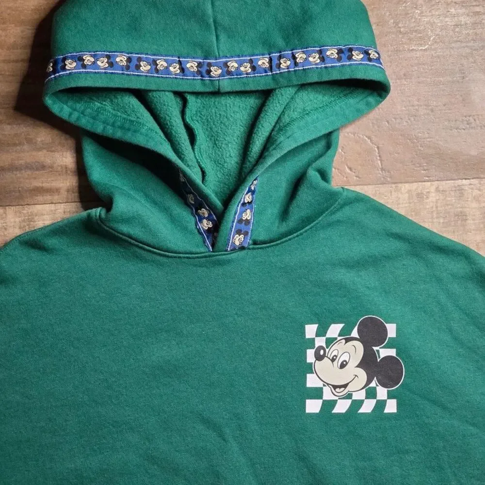Old Navy x Disney Mickey Mouse Oversized Hoodie Kids XL (14-16) Green